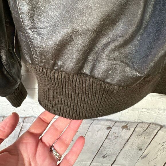 1991 American Born Army Air Force Type A-2 Leather Flight Jacket - Picture 11 of 16